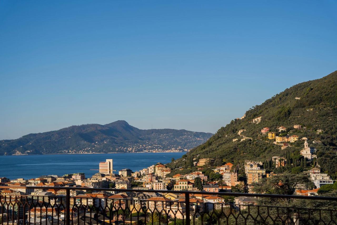 Apartamento 093 - Casa Panorama, Vista Mare E Vista Portofino, 500 Metri Centro Di Chiavari, Posto Auto Gratis Incluso Exterior foto